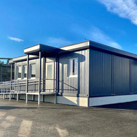 Villa mobile de luxe à 2 étages en acier, démontable, 2 chambres, résistante au feu, petite maison modulaire préfabriquée, maison conteneur 2 chambres