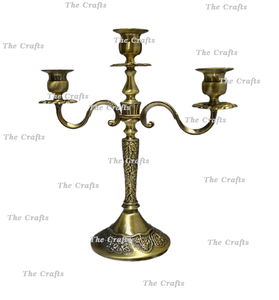 Candelabro de aluminio color oro, tamaño y forma personalizados, candelabro decorativo para uso en el hogar, hoteles y bodas. - Product Image 2