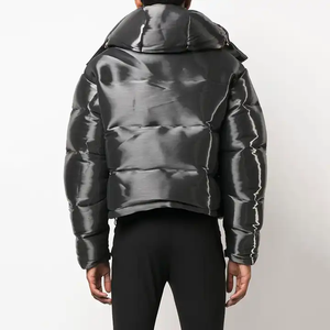 Manteau bouffant promotionnel hommes duvet de canard manteaux de coton pour hommes hiver marque brillant bouffant veste d'extérieur - Product Image 3