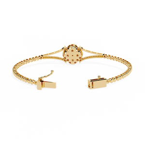 Fabulous 18k <b>Gold</b> Lab Grown Diamond Bracelet Premium Diamond <b>Bangles</b> - Product Image 3