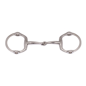 BRAND ZONE Broca de boca de cuprium articulada única de acero inoxidable de alta calidad con anillos ovalados Tachuela de caballo ecuestre - Product Image 5