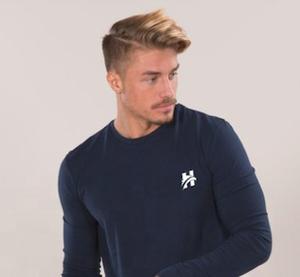 Gran oferta de camiseta para hombre, diseño único, logotipo personalizado, Camiseta lisa de manga larga de secado rápido ajustada, camisetas deportivas para hombre - Product Image 3