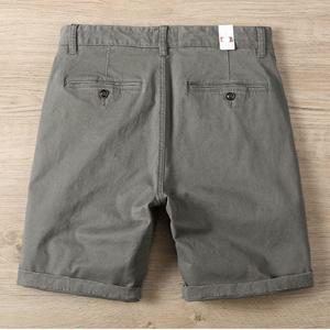 Logo personnalisé Short cargo décontracté pour homme 100% coton Taille élastique Coupe ample Pantalon de sport de plein air à motif droit - Product Image 3