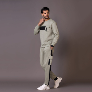 Ensemble sweat-shirt et pantalon de survêtement pour homme sur mesure, respirant, léger, séchage rapide, 100% fibre de bambou, tenue de sport d'hiver pour l'extérieur - Product Image 3