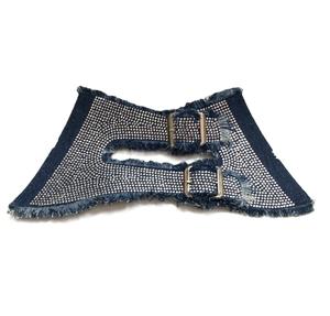 Double buckle <b>rhinestone</b> beaded sandals and slippers <b>shoe</b> upper accessories Factory direct sales - Product Image 6