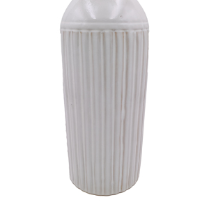 Modern Elegant Design White Ceramic <b>Vase</b> <b>Set</b> Textured Floor <b>Vase</b> Duo - Product Image 3