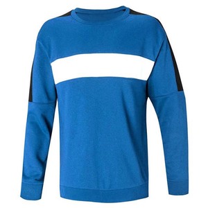 Suéter de Punto con Cuello Redondo y Bloques de Color para Hombre, Corte Regular, Algodón, Estilo Casual Otoñal, Diseño Totalmente Personalizado - Product Image 3
