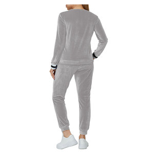 Ensemble de survêtement décontracté d'hiver en velours brodé, couleur personnalisée, pour jogging, course à pied, entraînement, haut et bas, 2026 - Product Image 3