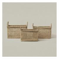Paniers de rangement polyvalents en rotin tissés à la main Panier en osier Durable et respirant Fabriqué au Vietnam Service personnalisé