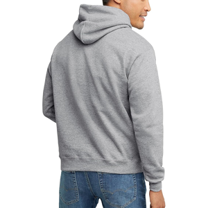 Sweat à capuche thermique lourd pour homme, à manches longues, style streetwear hiver, fermeture éclair, couleur unie, 100 % coton, directement de l'usine - Product Image 3