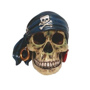 Vente en gros d'usine personnalisée Pirates des Caraïbes SouvenirColorful Resin Skeleton Skull-Head Statue Resin Skull-Head Statue - Product Image 2