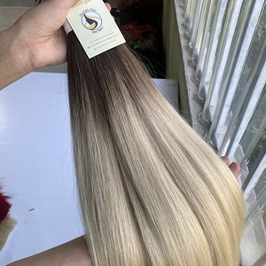 Pelo humano brasileño con cutícula virgen, sin procesar, colores personalizados a granel, ombré, Piano, en venta - Product Image 3