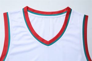 Tenues de basket-ball rétro unisexes, ensembles de maillots d'entraînement, maillots de basket-ball universitaires, uniformes, personnalisables, grande taille, 100% - Product Image 3