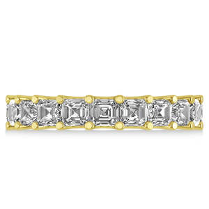 Bague de fiançailles en diamant taille radiant, or jaune 14 carats, 5,00 carats - Product Image 1