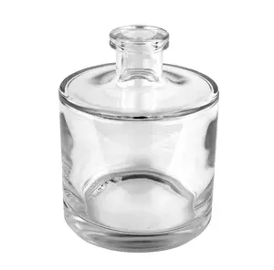 High quality Empty Glass bottle round shape 500ml for reed diffuser made in Italy