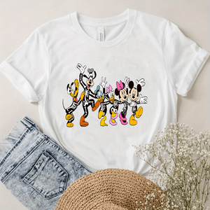 Camiseta de algodón 100% transpirable de secado rápido sólido de corte Regular para mujer, ropa informal de Color personalizado para discoteca, manga corta, ecológica - Product Image 1