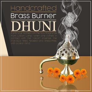 Quemador Bakhoor de latón de alta demanda para el hogar y la decoración religiosa disponible a precio mayorista de la India por HF CRAFTS - Product Image 5