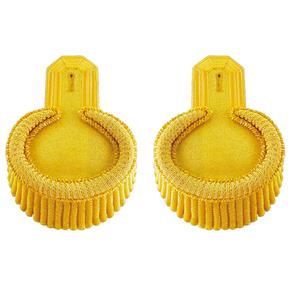 NUEVAS Hombreras de Alambre Dorado con Flecos, Epaulettes para Uniformes de Banda de Marcha - Product Image 1