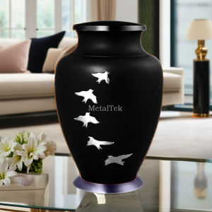 Aria Ascending Birds Urna de cremación roja Colores personalizados Metal sólido Calidad duradera Precio bajo Ceremonia funeraria Urnas conmemorativas - Product Image 6