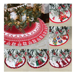 Falda para árbol de Navidad, terciopelo suave de primera calidad, redonda, decoración festiva para el hogar, cubierta para la base del árbol de Navidad, accesorio elegante y acogedor - Product Image 1
