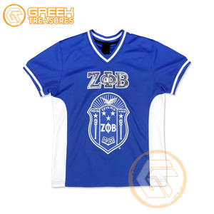 T-shirt en coton Zeta Phi Beta personnalisé de haute qualité pour femmes, vêtements de sororité, tenue de fraternité, broderie toutes saisons, vente en gros - Product Image 3