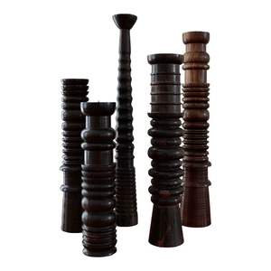 Portavelas de madera sostenible creado para compradores preocupados por el medio ambiente que buscan una decoración elegante con materiales ecológicos. - Product Image 5