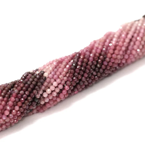 AAA <b>Ruby</b> Rondelle Beads: Micro Faceted Shaded Gemstone (2-2.5mm) - Product Image 3
