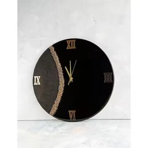 Reloj de pared redondo de resina brillante con paleta de colores tropicales perfecto para casas de playa o espacios temáticos de verano - Product Image 3