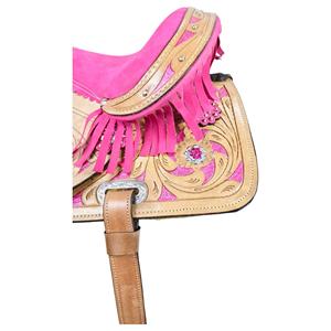 Sillines de carreras de barril a granel, venta al por mayor, cuero genuino, hechas a mano, monturas de caballo occidentales Premium, tachuela de equitación de rodeo directa de fábrica - Product Image 6