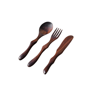 High on Demand Durable Handmade <b>Wooden</b> <b>Spoon</b> <b>Set</b> with Heat Safe Body for Rice Serving Curry Mixing and Daily Kitchen Utility - Product Image 1