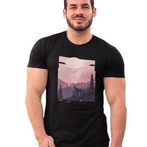 T-shirt ultra en coton pour hommes Impression DTG personnalisée Logo T-shirts à manches courtes T-shirt en coton peigné T-shirts unisexes - Product Image 4