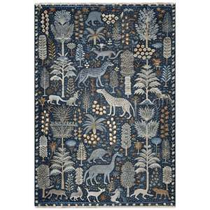 Alfombra lavable Netline Home Archive Border Bright Blue Heritage - Product Image 2