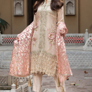 Salwar Kameez ชุดเดรสสนามหญ้าสำหรับผู้หญิง,ชุดปากีสถานและปากีสถาน Shalwar Kameez คอลเลกชันปี2023 - Product Image 1