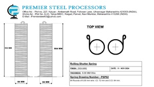 Ressort de volet roulant laminé à chaud en acier doux de calibre 8 pouces 2 de haute qualité pour une utilisation dans le garage - Product Image 3