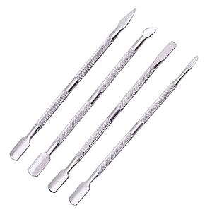 Empujador de Cutículas Cuadrado de Alta Resistencia, Herramienta de Uñas de Acero Inoxidable de Grado Quirúrgico para Manicura, Doble Uso, Reutilizable y Personalizable - Product Image 1