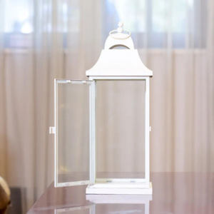 Classic Style <b>Black</b> Metal Indoor/Outdoor Candle <b>Holders</b> Lanterns for Weddings Christmas Home Events Parties Decorations - Product Image 6