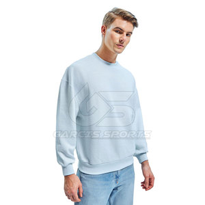 Sweat-shirt surdimensionné pour homme Pull en molleton de coton lourd avec épaules tombantes pour un look streetwear urbain tendance - Product Image 2