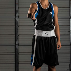 Uniformes de boxeo de la mejor oferta, lisos con camisetas de entrenamiento, uniforme de Kick Boxing personalizado a la moda a la venta - Product Image 5