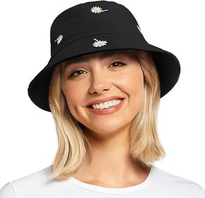 Sombrero de cubo personalizado Sombrero de lavabo de moda de algodón al aire libre Bordado Popular Sombrero de cubo de viaje de playa - Product Image 6