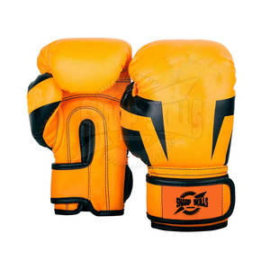 Guantes de boxeo de cuero para hombre de la marca SSI hechos a medida logotipo personalizado que absorbe la humedad de alta calidad para uso en entrenamiento (modelo) - Product Image 2