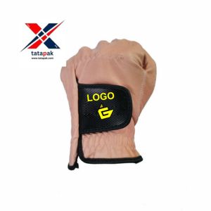 2025 nouveauté élégant Logo personnalisé gants de golf en peau de mouton respirant pour les femmes et les hommes utilisation de poignée antidérapante - Product Image 6