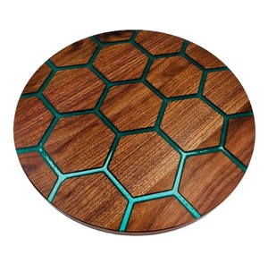 Bois fait à la main avec planche à découper en résine planche à fromage plateau de service produits de cuisine maison hôtel Restaurant cuisine - Product Image 6