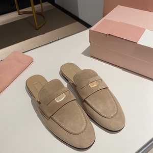 Zapatos Planos de Ballet de Cuero Genuino para Mujer, Diseño de Alta Calidad con Lazos de Seda y Satén, Pantuflas Casuales para Caminar, Aptas para Todas las Temporadas - Product Image 1