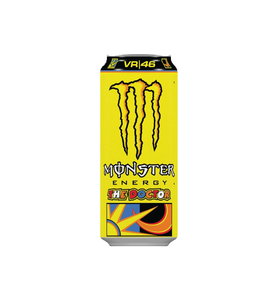 Bebida Energética Auténtica Monster Energy The Doctor VR46 Sabor Cítrico, 24 Latas de 500ml, 160mg de Cafeína, Venta al Por Mayor - Product Image 1