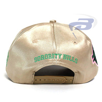 Alfa |   Kapa |   Gorra de Béisbol de Satén con Bordado 3D de la Hermandad Alpha, Elegante, con Letras Griegas, Ajustable, Transpirable