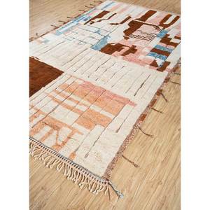 Alfombras de Lana Zuri Ivory, Anudadas a Mano, con Patrón Geométrico Abstracto, para Sala de Estar, Pasillo, Entrada, Diseño Rectangular Tipo Rompecabezas para Adolescentes - Product Image 1