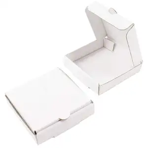 Newsprint And White Paper Corrugated Flatbread Box - 14" X 7" X 1 1/2" Wholesale Paper Pizza Packing Boxes