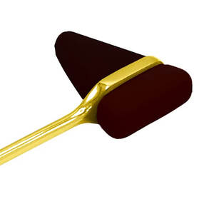 Martillo de reflejo Taylor Tomahawk negro chapado en oro, herramienta de examen neurológico Premium, profesionales médicos, estudiantes, enfermeras - Product Image 2