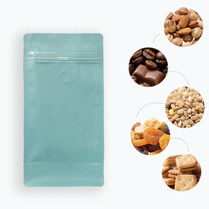 OEM Supply Resealable Coffee Packaging Bags With Valve Zipper Custom Printed Pouch for Roasted Beans Eight Side Seal Coffee Bag - Product Image 3