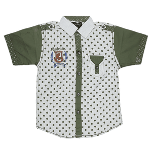 Chemise décontractée pour garçons - Vert - Product Image 1